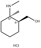cis-(2-Methyl-2-methylamino-cyclohexyl)-methanol hydrochloride 结构式