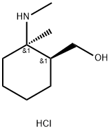 cis-(2-Methyl-2-methylamino-cyclohexyl)-methanol hydrochloride Structure