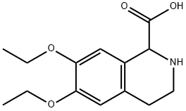 6,7-Diethoxy-1,2,3,4-tetrahydro-isoquinoline-1-carboxylic acid Structure