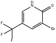3-Bromo-5-(trifluoromethyl)pyridine-2-thiol Struktur