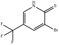 3-Bromo-5-(trifluoromethyl)pyridine-2-thiol Structure