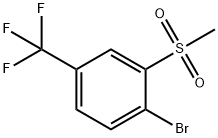 1-BROMO-2-(METHYLSULFONYL)-4-(TRIFLUOROMETHYL)BENZENE, 1215205-98-3, 结构式