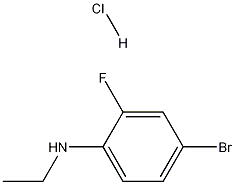 4-BROMO-N-ETHYL-2-FLUOROANILINE HCL,1215206-17-9,结构式