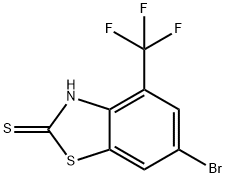 6-BROMO-2-MERCAPTO-4-(TRIFLUOROMETHYL)BENZOTHIAZOLE,1215206-27-1,结构式