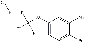2-Bromo-N-methyl-5-(trifluoromethoxy)aniline, HCl Struktur