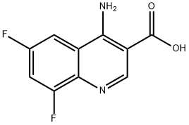 4-Amino-6,8-difluoroquinoline-3-carboxylic acid 结构式