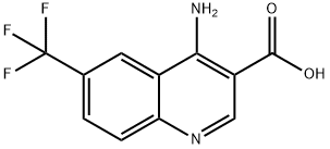 4-Amino-6-(trifluoromethyl)quinoline-3-carboxylic acid 化学構造式