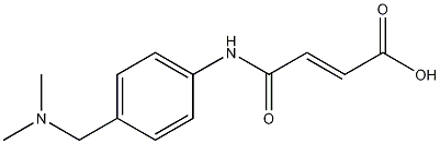 4-[[4-[(Dimethylamino)methyl]phenyl]amino]-4-oxo-2-butenoic Acid Struktur