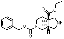 (3AS,7AS)-5-BENZYL 7A-ETHYL HEXAHYDRO-1H-PYRROLO[3,4-C]PYRIDINE-5,7A(6H)-DICARBOXYLATE HYDROCHLORIDE Structure