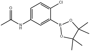 5-ACETAMIDO-2-CHLOROPHENYLBORONIC ACID, PINACOL ESTER,1218789-92-4,结构式