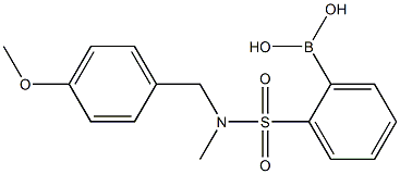 2-(N-(4-Methoxybenzyl)-N-methylsulfamoyl)phenylboronic acid Struktur