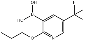 2-Propoxy-5-(trifluoromethyl)pyridine-3-boronic acid Struktur