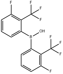 Bis(3-Fluoro-2-(trifluoromethyl)phenyl)(hydroxy)borane Structure