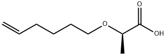 (R)-2-(ヘキス-5-エン-1-イルオキシ)プロパン酸 化学構造式
