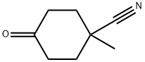 1-methyl-4-oxocyclohexanecarbonitrile 化学構造式