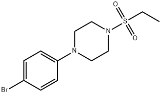 1-(4-Bromophenyl)-4-(ethylsulfonyl)piperazine Struktur