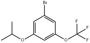 1-BROMO-3-ISOPROPOXY-5-TRIFLUOROMETHOXYBENZENE 结构式