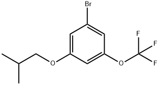 1-BROMO-3-ISOBUTOXY-5-TRIFLUOROMETHOXYBENZENE,1221793-64-1,结构式