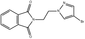 2-(2-(4-Bromo-1H-pyrazol-1-yl)ethyl)isoindoline-1,3-dione Struktur