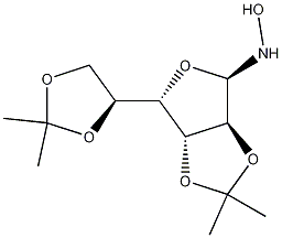 N-Hydroxy-2,3:5,6-bis-O-(1-methylethylidene)-alpha-L-glucofuranosylamine Struktur
