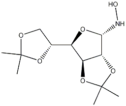 N-Hydroxy-2,3:5,6-bis-O-(1-methylethylidene)-alpha-D-glucofuranosylamine Struktur