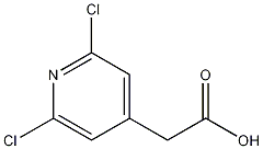 2-(2,6-dichloropyridin-4-yl)acetic acid 结构式