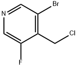 3-溴-4-(氯甲基)-5-氟吡啶,1227573-06-9,结构式