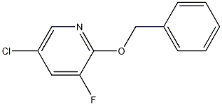2-(苄氧基)-5-氯-3-氟吡啶, 1227622-70-9, 结构式