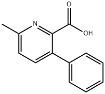 6-Methyl-3-phenylpyridine-2-carboxylic acid Structure