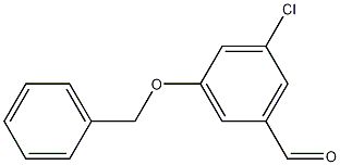 3-氯-5-苄氧基苯甲醛 结构式