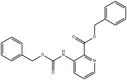 3-(CBZ-氨基)吡啶甲酸苄酯 结构式