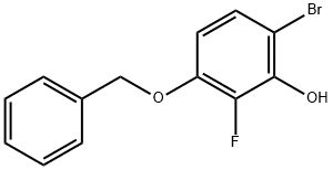 3-(苄氧基)-6-溴-2-氟苯酚,1228956-98-6,结构式