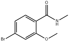 4-Bromo-2-methoxy-N-methylbenzamide 结构式