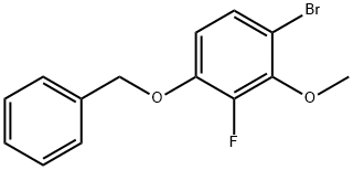 1-(Benzyloxy)-4-bromo-2-fluoro-3-methoxybenzene Struktur