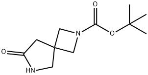 7-オキソ-2,6-ジアザスピロ[3.4]オクタン-2-カルボン酸TERT-ブチル 化学構造式