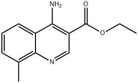 4-Amino-8-methylquinoline-3-carboxylic acid ethyl ester Structure