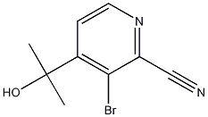 3-bromo-4-(2-hydroxypropan-2-yl)picolinonitrile Structure