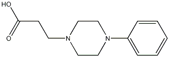 3-(4-phenylpiperazin-1-yl)propanoic acid 化学構造式