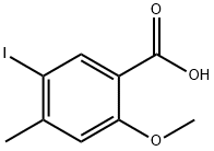 Benzoic acid, 5-iodo-2-methoxy-4-methyl- Structure