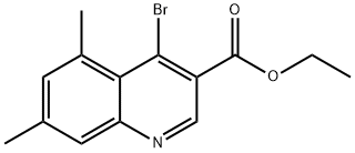 4-Bromo-5,7-dimethylquinoline-3-carboxylic acid ethyl ester Structure