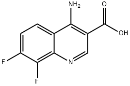 4-Amino-7,8-difluoroquinoline-3-carboxylic acid Structure