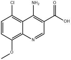 4-Amino-5-chloro-8-methoxyquinoline-3-carboxylic acid Structure