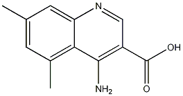 4-Amino-5,7-dimethylquinoline-3-carboxylic acid Structure