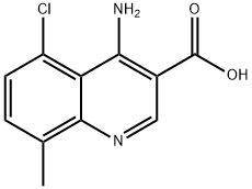 4-Amino-5-chloro-8-methylquinoline-3-carboxylic acid Structure