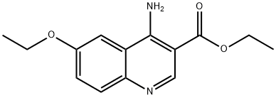 4-Amino-6-ethoxyquinoline-3-carboxylic acid ethyl ester Structure