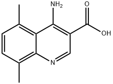 4-Amino-5,8-dimethylquinoline-3-carboxylic acid Structure