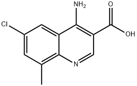 4-Amino-6-chloro-8-methylquinoline-3-carboxylic acid Structure