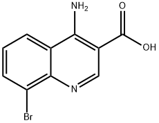 4-Amino-8-bromoquinoline-3-carboxylic acid 结构式
