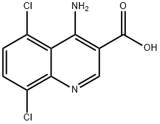 4-Amino-5,8-dichloroquinoline-3-carboxylic acid,1242260-63-4,结构式
