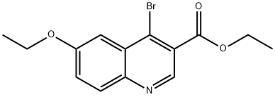 4-Bromo-6-ethoxyquinoline-3-carboxylic acid ethyl ester Struktur